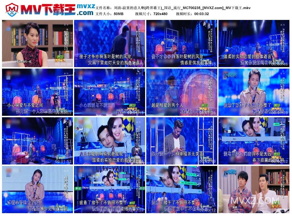 刘涛-寂寞的恋人啊(跨界歌王)_国语_流行_MC700235